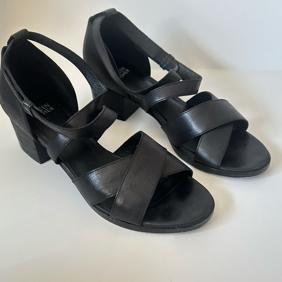 Eileen Fisher Women's Kerby Dress Sandal in Black - Picture 2 of 5